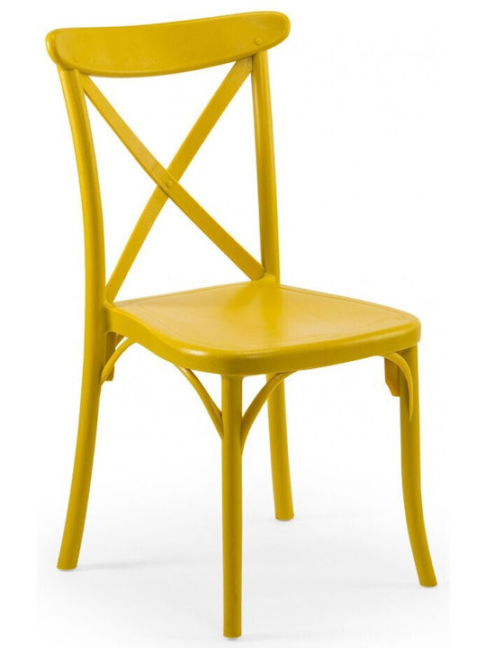Gartenstühle Kunststoff Capri Gelb 49x54x90cm