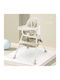 Bike Toys Foldable Baby Highchair with Adjustable Height Khaki
