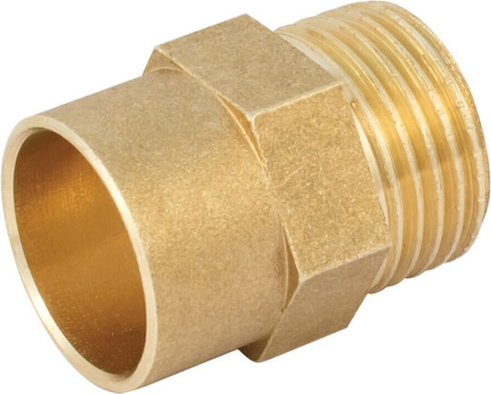 Male Nipple 1″ x Ø28 Copper Pipe Soldered