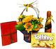 Sunflower Delight Set Blumenkorb Elegantes Journal Mionetto Prosecco Toffifee