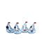 Decorative Plastic Ship 8 Pieces
