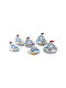 Decorative Plastic Ship 9x10cm 8 Pieces