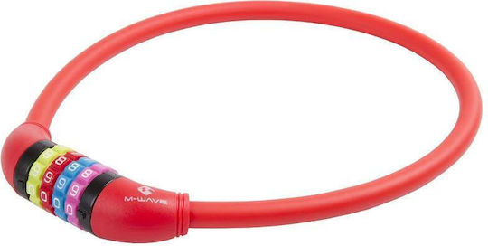 Tonyon Kabelschloss mit Kombination 4-stellige 8mm*650mm Hochwertige PVC-Beschichtung 1804-p
