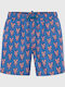Men's Swimwear Shorts Blue with Patterns