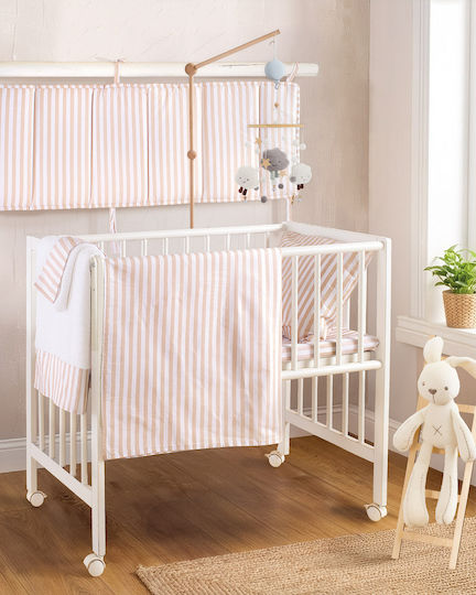 Rythmos Set Baby Duvet Cover with Pillowcase Eloise Beige 110x160cm