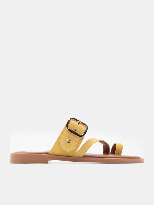 Luigi Women's Flat Sandals Yellow