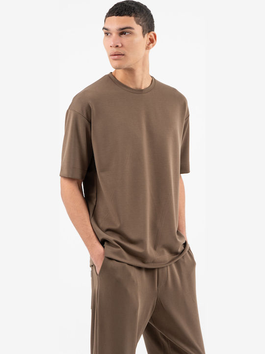 Vittorio Artist Short Sleeve Blouse Chocola