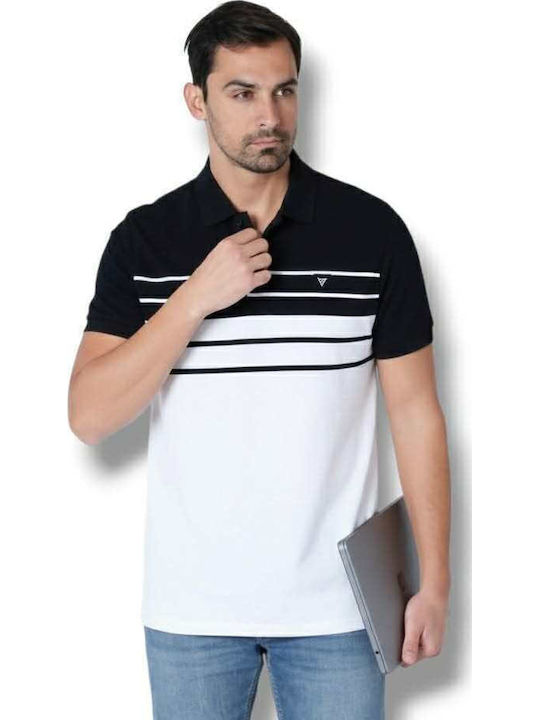 Short Sleeve Black Striped Blouse