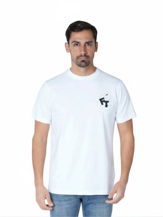 Frank Tailor Μπλούζα Κοντομάνικη Λευκο