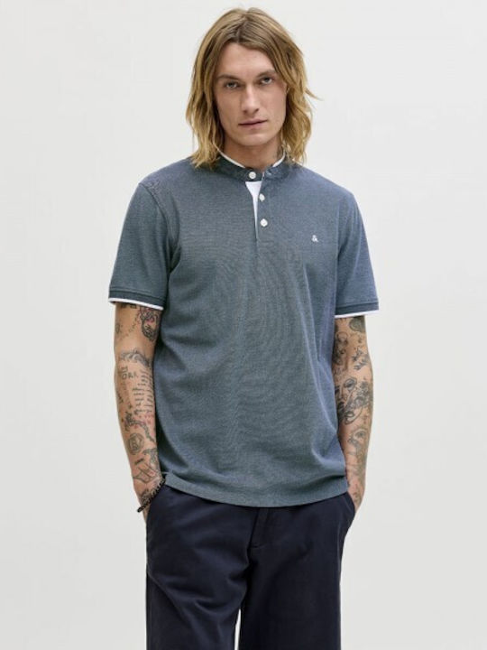 Jack & Jones Short Sleeve Blouse Blue Mirage