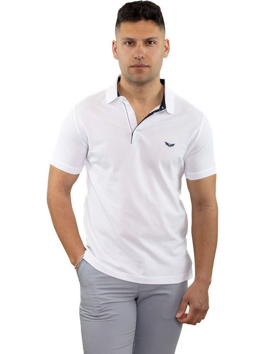 Side Effect Polo Herrenbluse Weiß