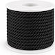 Schnürsenkel Rayon 0,5cm Schwarz 15m