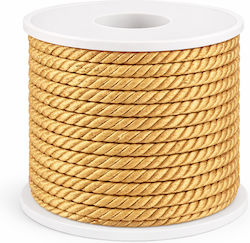 Schnürsenkel Rayon 0,5cm Gold 15m