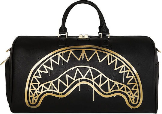 Sprayground Duffle Σακ Βουαγιάζ Μαύρο Υφασμάτινο Μ50xΠ25xΥ27εκ.