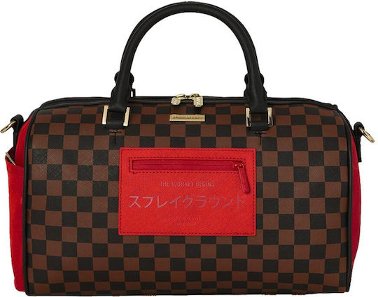 Sprayground Duffle Sack Voyage Brown Fabric L32xW15xH24cm