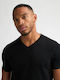 Blake Men's Short Sleeve Undershirts In Black Colour 2Pack