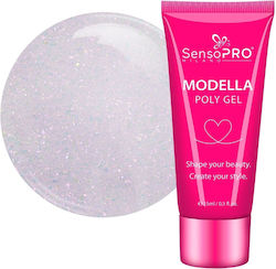 Polygel Modella Sensopro Milano Lila Diamond 15ml
