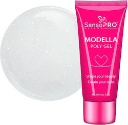 Polygel Modella Sensopro Milano Perlmutt Weiß 15ml