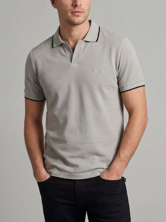 Life Style Butiken Short Sleeve Polo Grey Men's Blouse