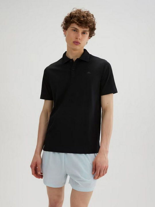Ellesse Polo Αθλητική Μπλούζα Κοντομάνικη Μαυρο