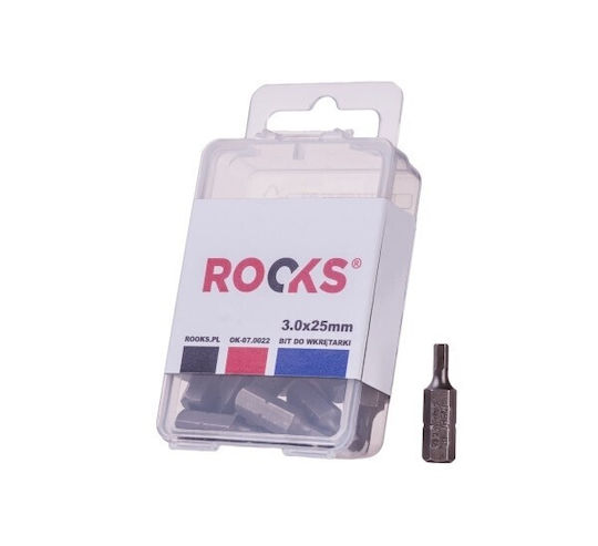 Biți Pentru Șurubelniță 1/4 X 25 Mm X Hex 3 Cvmo-s Cu Impact Set 10 Bucăți Ok070022
