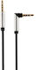 Earldom 3.5mm Jack Cable Audio TRRS 3.5mm Male - 3.5mm Male Black 1m With Gold Plated Terminals AUX01