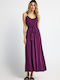 Summer Midi Dress Grape Juice