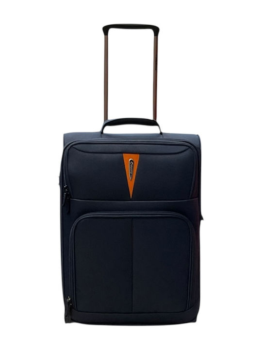 Diplomat Small The Venice Collection Cabin Fabric Blue Suitcase With 2 Wheels Height 55cm