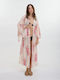 Ble Resort Collection Damenbademode Maxikimono Damenbademode Rosa/Beige