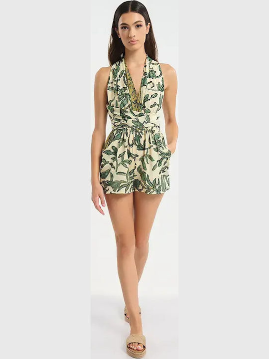 Women's One-piece Jumpsuit Ecru
