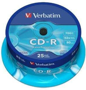 Verbatim Verbatim CD-R 52x 700MB Kuchenbox 1Stück