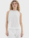 Γυναικεία Μπλούζα Βαμβακερή White