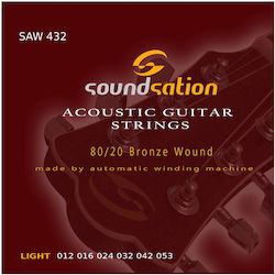 Soundsation SAW432 Χορδές 12 - 53" Ακουστικής Κιθάρας Soundsation SAW432 Χορδές 12 - 53" Ακουστικής Κιθάρας