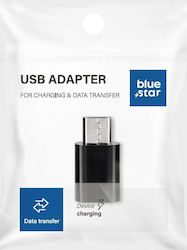 Blue Star USB-C Männlich zu Micro-USB Weiblich Blue Star USB-C Männlich zu Micro-USB Weiblich