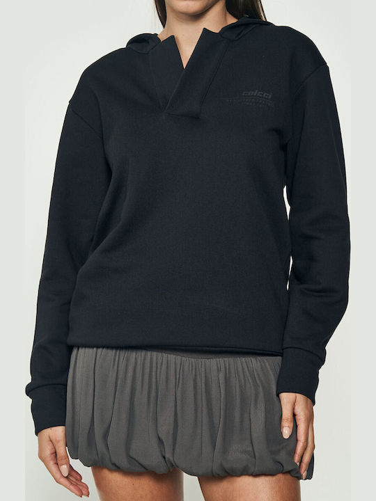 Women's Cotton Hooded Blouse Ecru