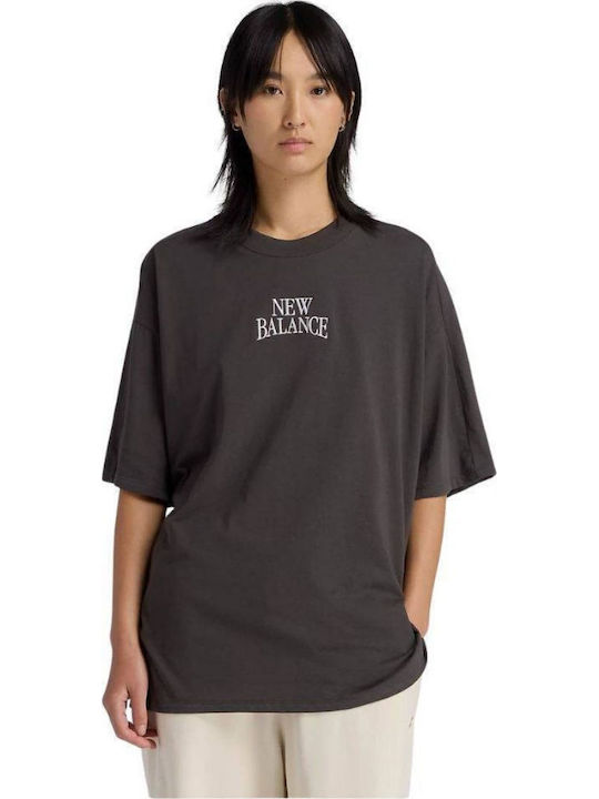 New Balance Women's Oversized T-shirt Dark Gray