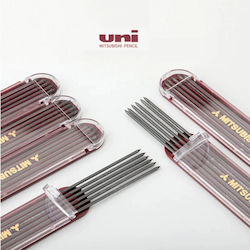 Uni Mitsubishi Leads 2mm Pack 6pcs 4548351191160 Nibs 3b