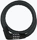 Abus Microflex 6615c 85 15 Schwarzes Fahrradschloss