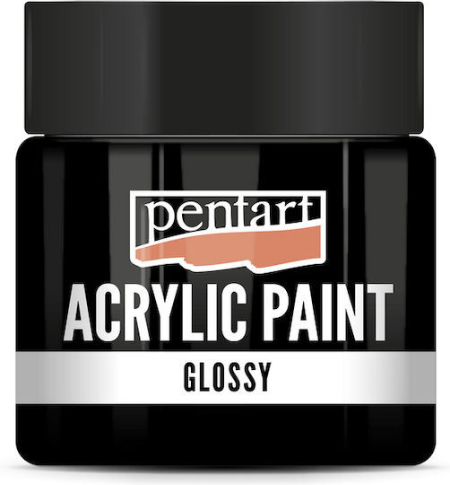 Акрилен Глоси Блестящ 50мл Pentart Черен