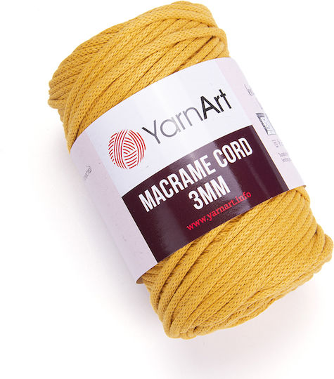 YarnArt Cord Μακραμέ Βαμβακερό Κίτρινο 85m 250gr