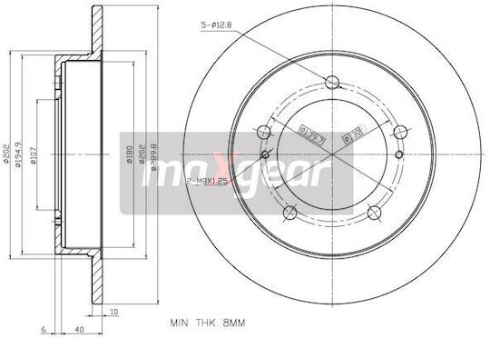 Suzuki Jimny 98 Samurai 04 Vitara 98 Vordere Bremsscheibe