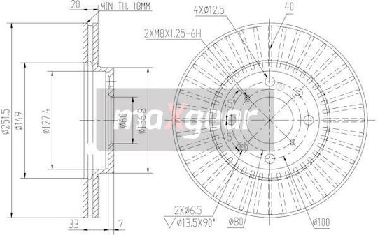 Suzuki Vordere Bremsscheibe Für Swift 05 Agila 09a27111