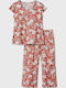 Passion Sommerliches Damen-Schlafanzug-Set in Terrakotta von Passion