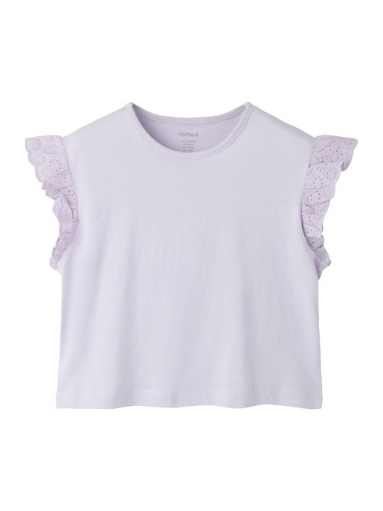 Kinderoberteile T-Shirt Flieder