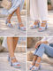Damen Sandalen Hellblaue
