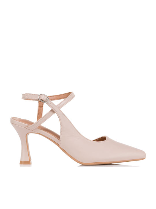 Martin Pescatore Spitze Zehe Pumps mit Riemen Rosa