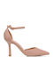 Pointed Toe Heels with Strap Pink