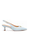 Pointed Toe Heels with Mid Heel Light Blue SV-VB67326-26HH-GALAZ