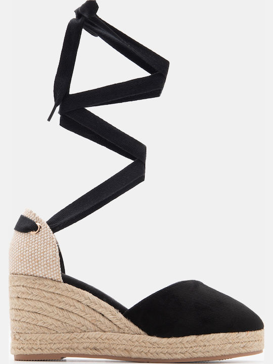 Luigi Platforme Dama Tip Espadrile Negre