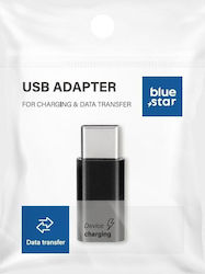 Blue Star USB-C male σε micro USB female